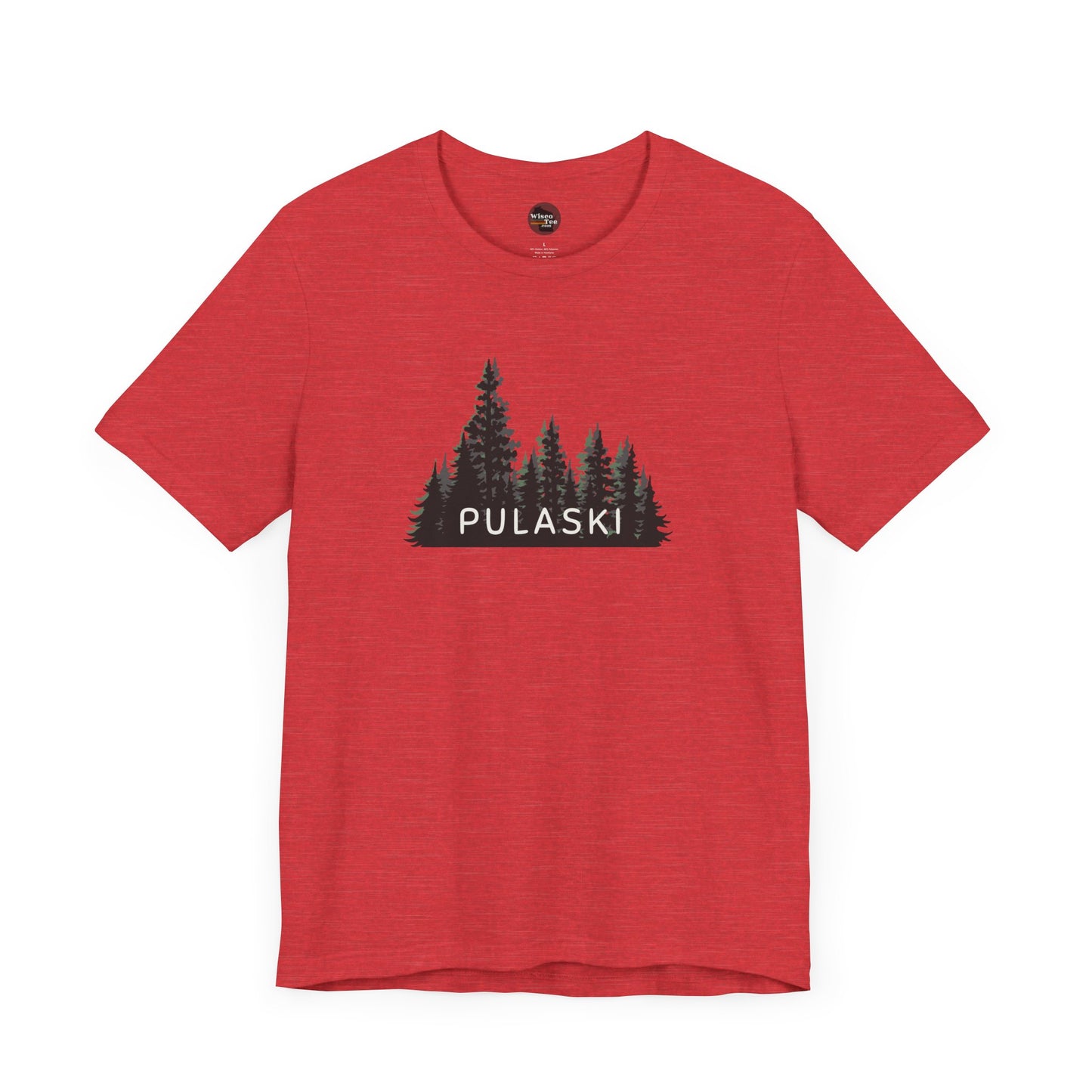 Pulaski Forest Graphic Unisex Tee - Nature Inspired Short Sleeve Shirt