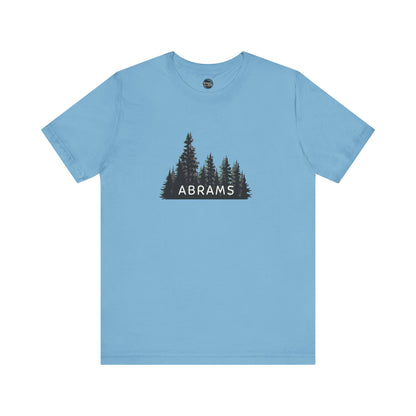 Abrams Forest Graphic Unisex Tee - Nature Inspired Short Sleeve Shirt