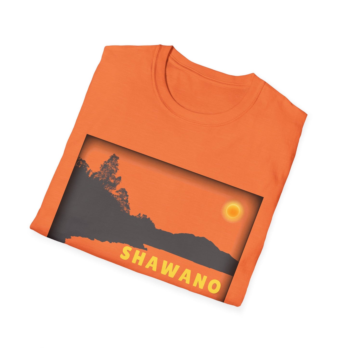 Shawano Lake Sun Scene - Unisex Softstyle T-Shirt - Casual Comfort for Every Occasion