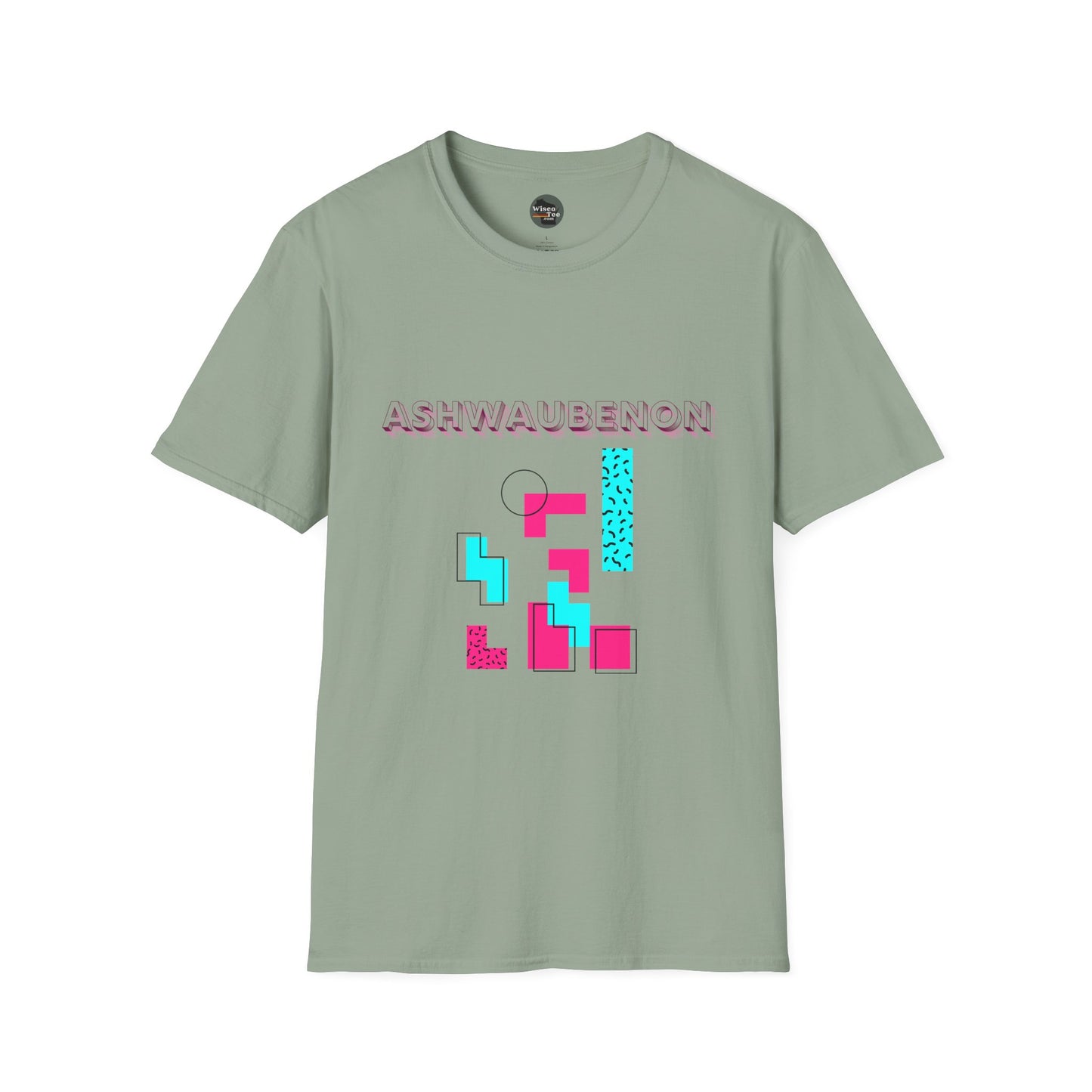 Ashwaubenon Retro 80s Unisex Softstyle T-Shirt - Casual Comfort for Every Occasion