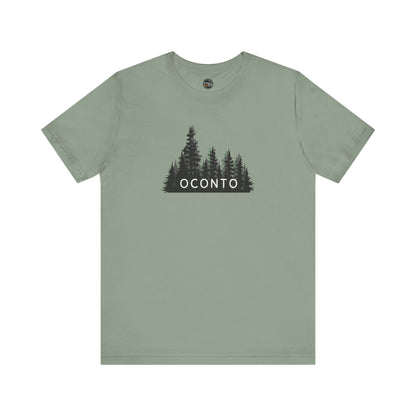 Oconto Forest Graphic Unisex Tee - Nature Inspired Short Sleeve Shirt
