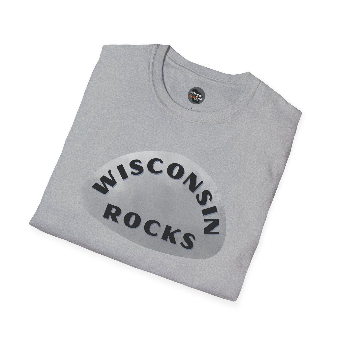 "WISCONSIN ROCKS" Unisex Softstyle T-Shirt - Casual Comfort for Every Occasion