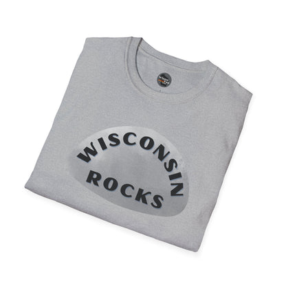 "WISCONSIN ROCKS" Unisex Softstyle T-Shirt - Casual Comfort for Every Occasion
