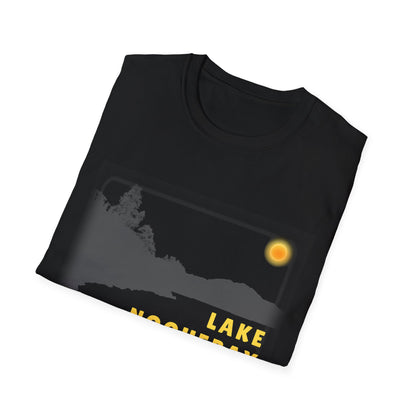 Lake Noquebay Sun Scene - Unisex Softstyle T-Shirt - Casual Comfort for Every Occasion