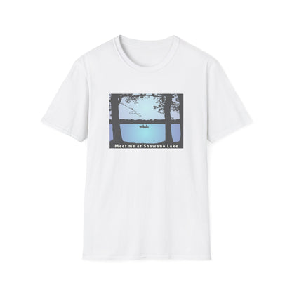 Meet Me At Shawano Lake - Fishing Scene - Unisex Softstyle T-Shirt - Casual Comfort for Every Occasion