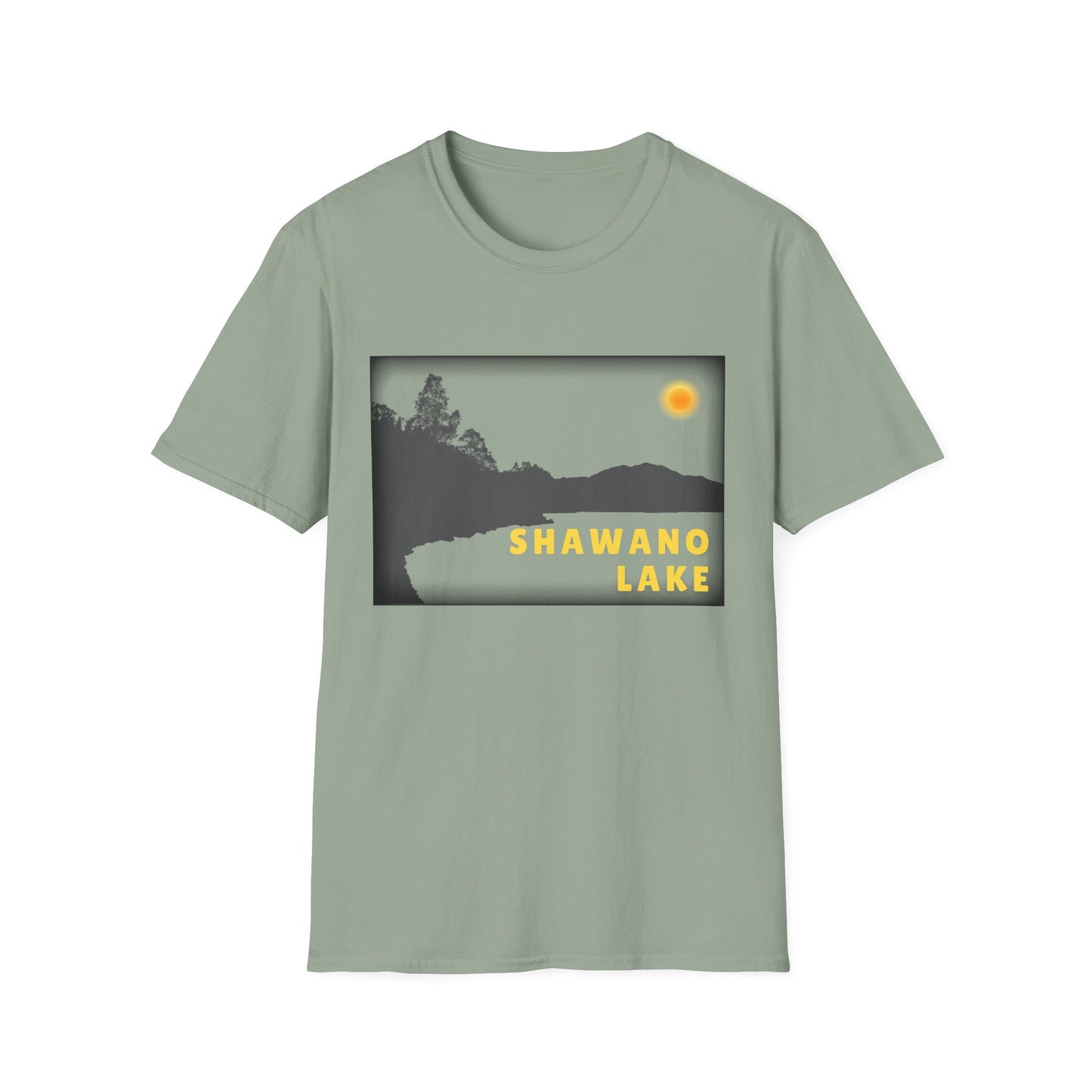 Shawano Lake Sun Scene - Unisex Softstyle T-Shirt - Casual Comfort for Every Occasion