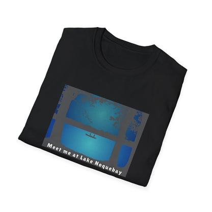 Meet Me At Lake Noquebay - Fishing Scene - Unisex Softstyle T-Shirt - Casual Comfort for Every Occasion