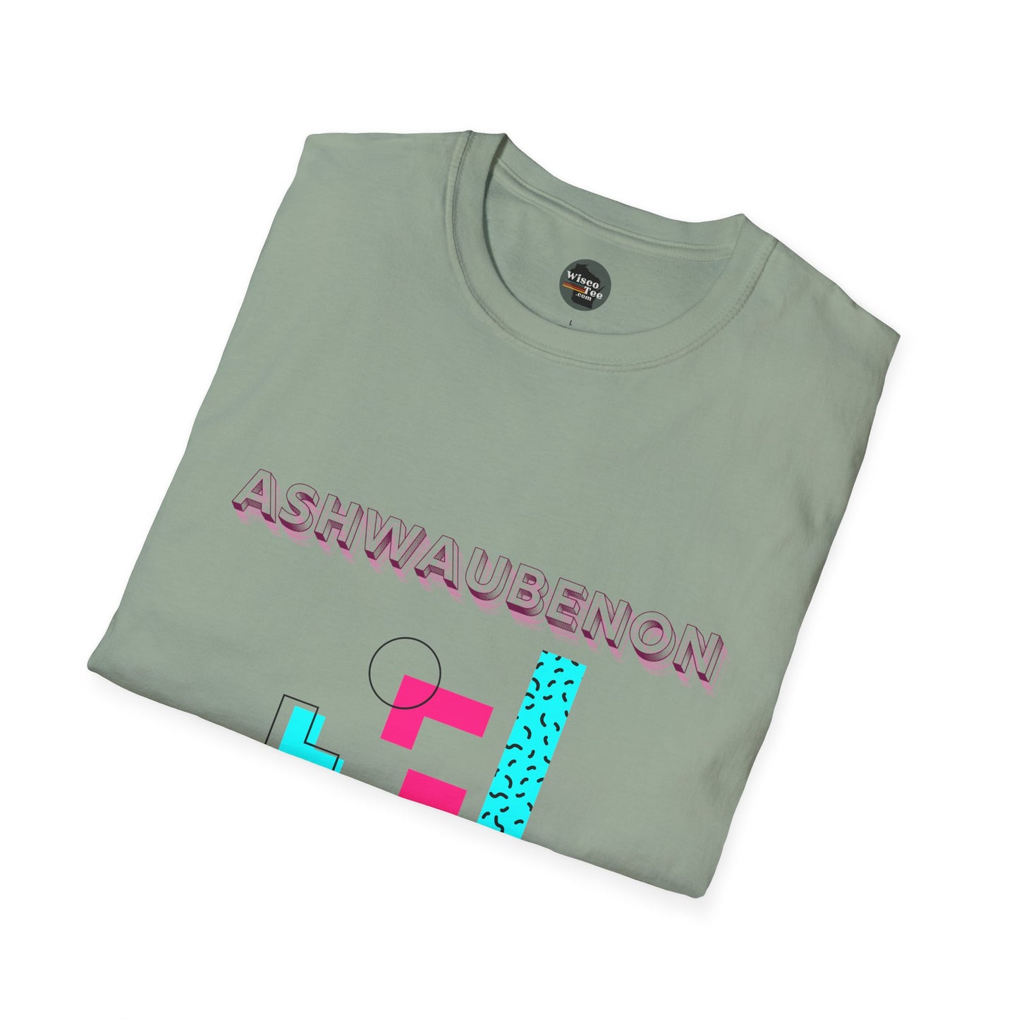 Ashwaubenon Retro 80s Unisex Softstyle T-Shirt - Casual Comfort for Every Occasion