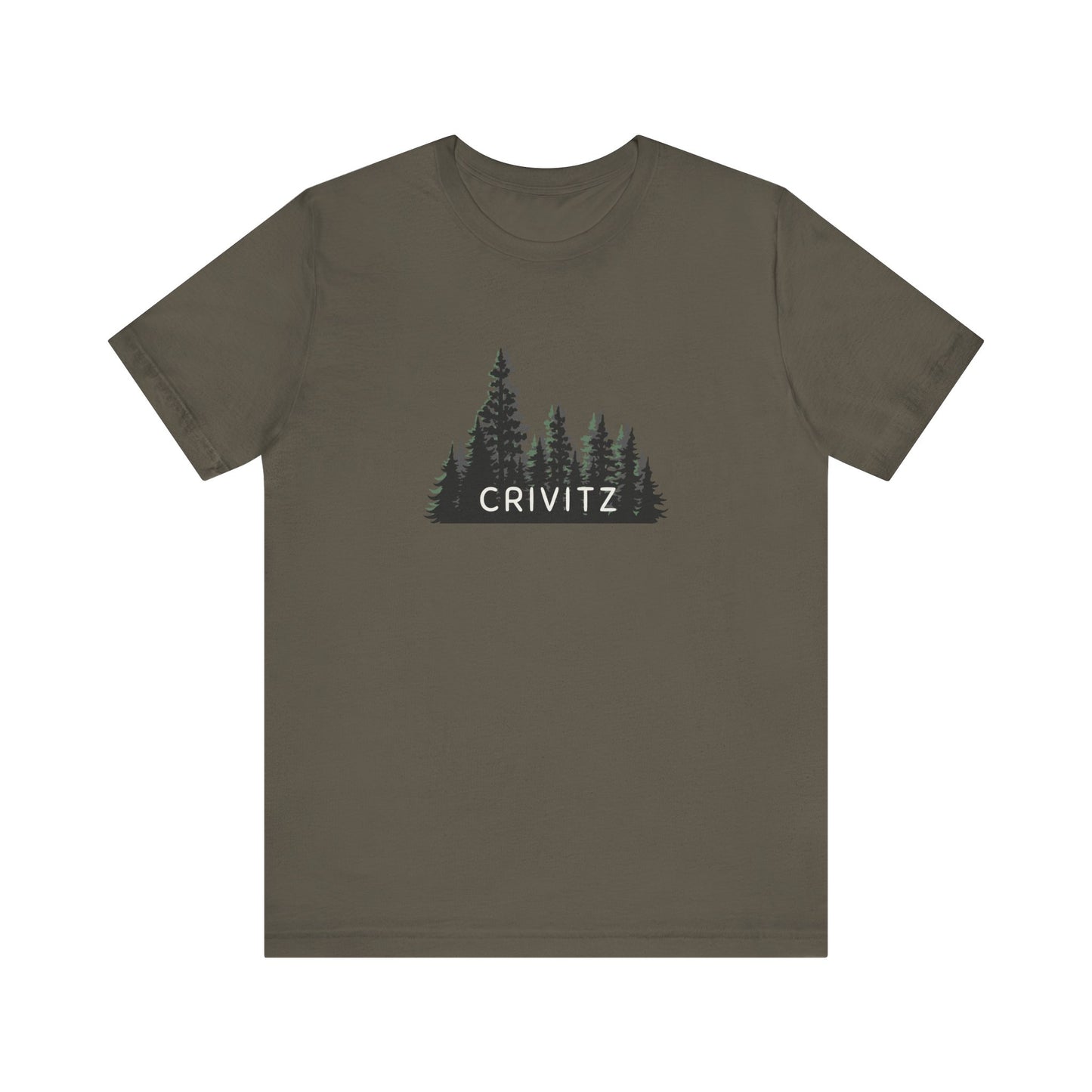 Crivitz Forest Graphic Unisex Tee - Nature Inspired Short Sleeve Shirt