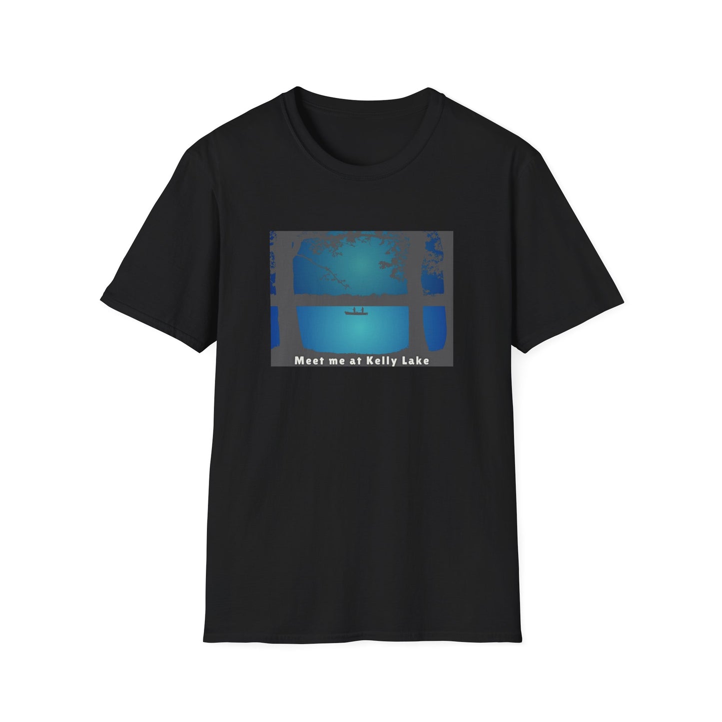Meet Me At Kelly Lake - Fishing Scene - Unisex Softstyle T-Shirt - Casual Comfort for Every Occasion