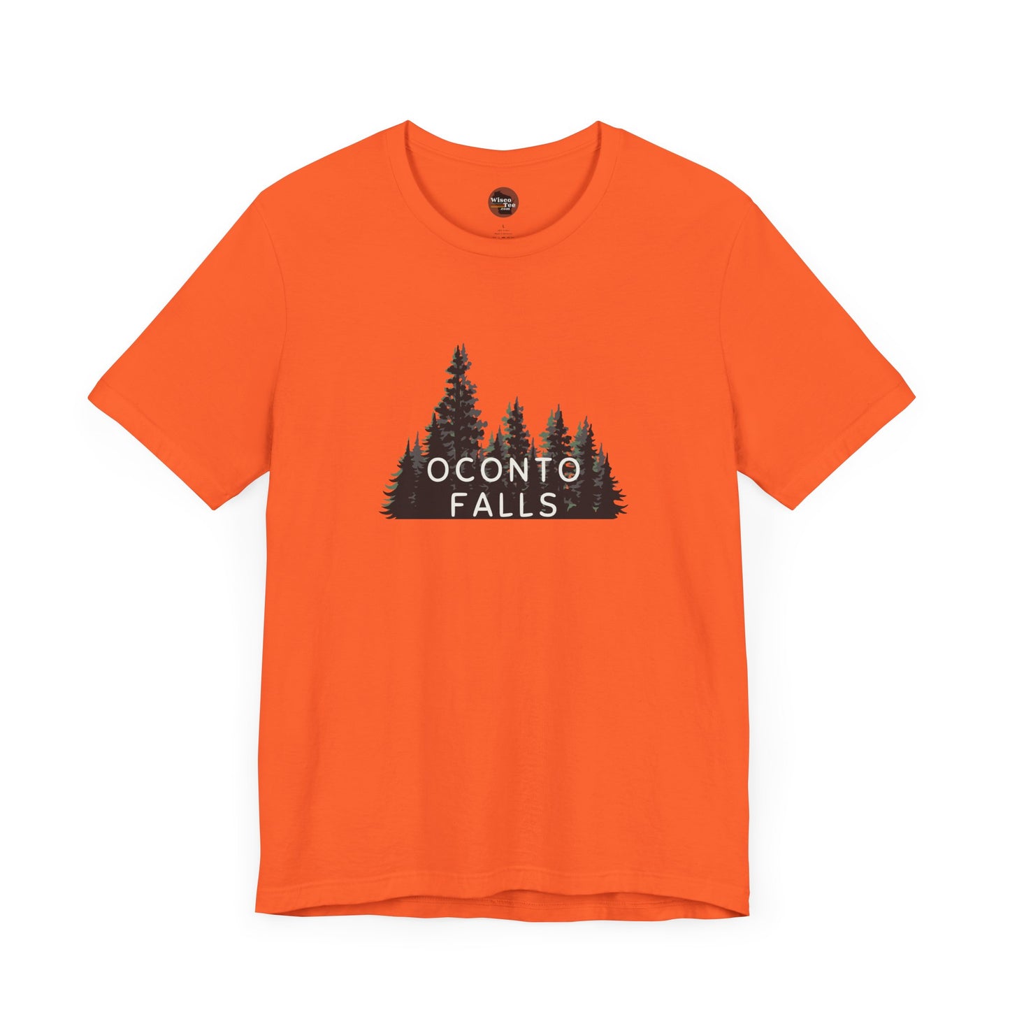 Oconto Falls Forest Graphic Unisex Tee - Nature Inspired Short Sleeve Shirt