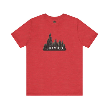 Suamico Forest Graphic Unisex Tee - Nature Inspired Short Sleeve Shirt