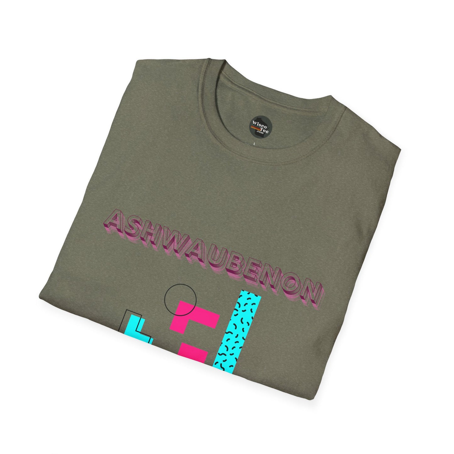 Ashwaubenon Retro 80s Unisex Softstyle T-Shirt - Casual Comfort for Every Occasion