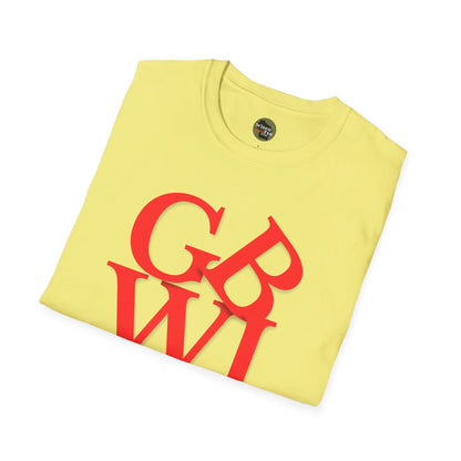 "GB WI" Love Stylish Unisex Softstyle T-Shirt - Vintage Green Bay Design