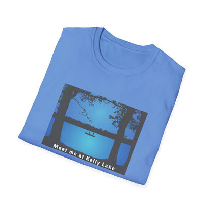 Meet Me At Kelly Lake - Fishing Scene - Unisex Softstyle T-Shirt - Casual Comfort for Every Occasion