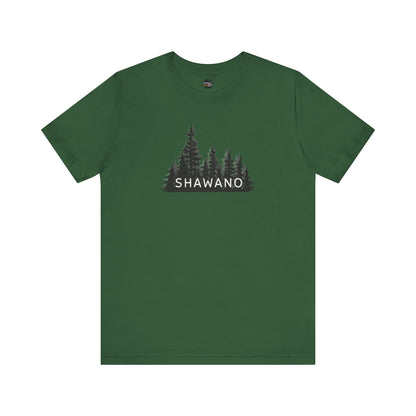 Shawano Forest Graphic Unisex Tee - Nature Inspired Short Sleeve Shirt