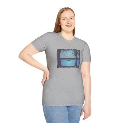 Meet Me At Shawano Lake - Fishing Scene - Unisex Softstyle T-Shirt - Casual Comfort for Every Occasion