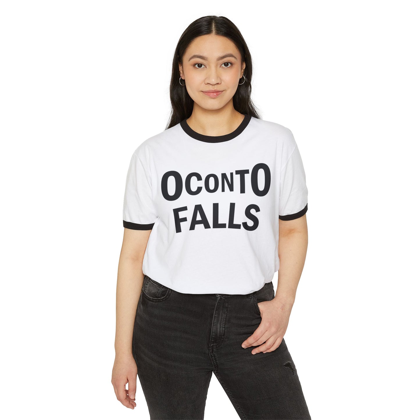 Oconto Falls - Unisex Cotton Ringer T-Shirt