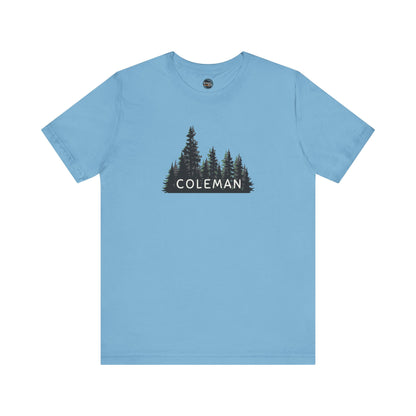 Coleman Forest Graphic Unisex Tee - Nature Inspired Short Sleeve Shirt