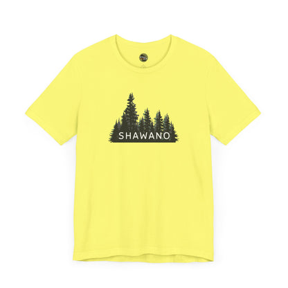 Shawano Forest Graphic Unisex Tee - Nature Inspired Short Sleeve Shirt