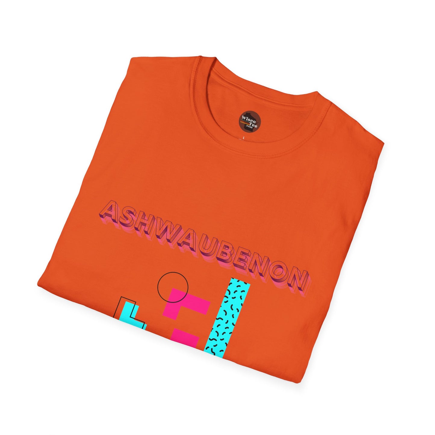 Ashwaubenon Retro 80s Unisex Softstyle T-Shirt - Casual Comfort for Every Occasion