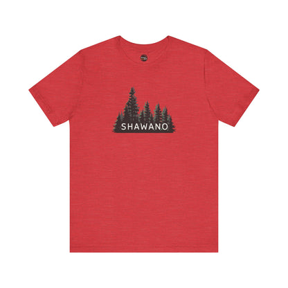 Shawano Forest Graphic Unisex Tee - Nature Inspired Short Sleeve Shirt