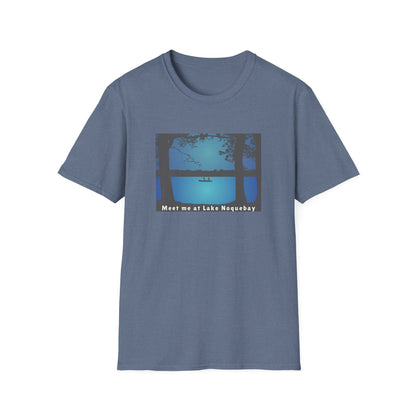 Meet Me At Lake Noquebay - Fishing Scene - Unisex Softstyle T-Shirt - Casual Comfort for Every Occasion