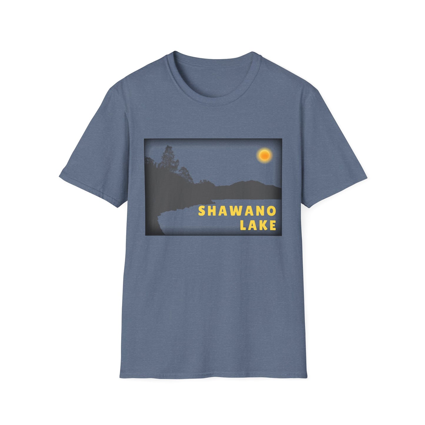 Shawano Lake Sun Scene - Unisex Softstyle T-Shirt - Casual Comfort for Every Occasion