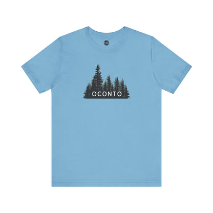 Oconto Forest Graphic Unisex Tee - Nature Inspired Short Sleeve Shirt