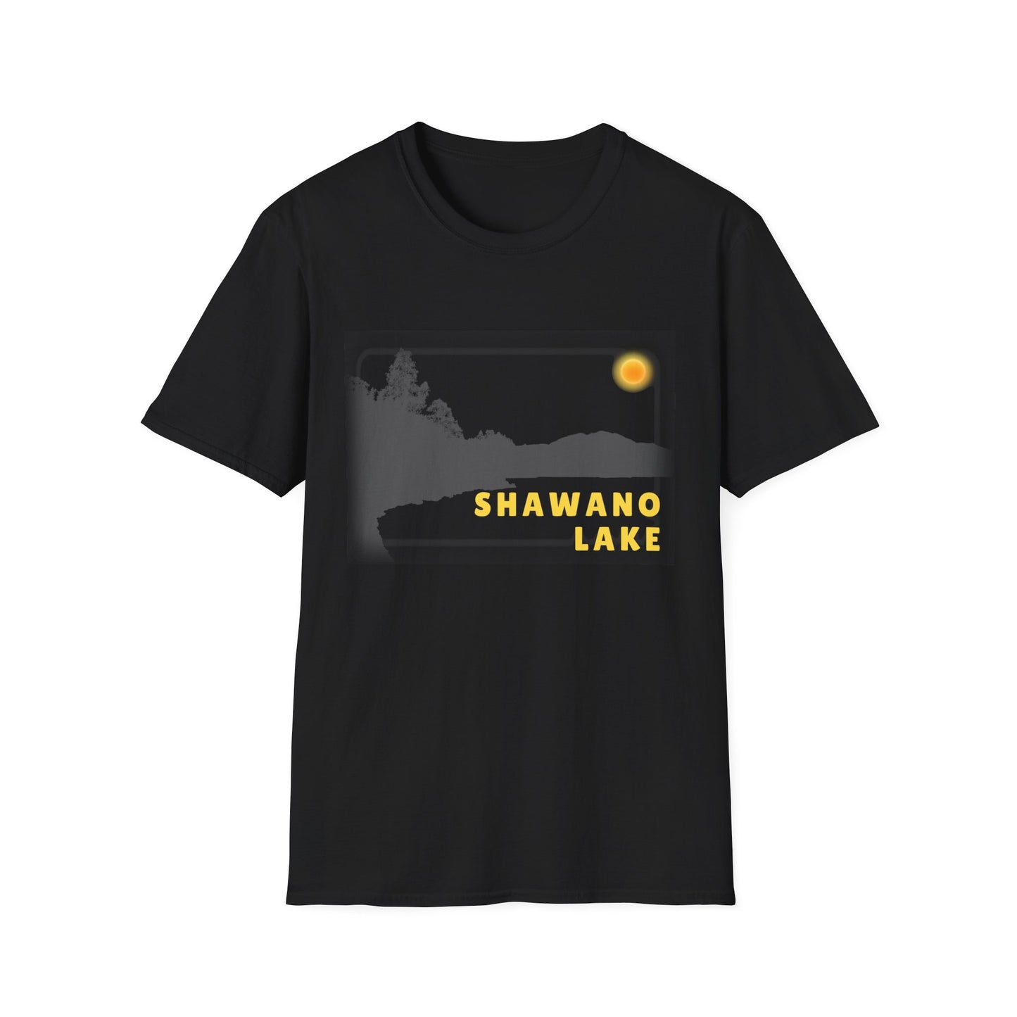 Shawano Lake Sun Scene - Unisex Softstyle T-Shirt - Casual Comfort for Every Occasion