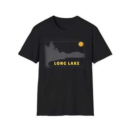 Long Lake Sun Scene - Unisex Softstyle T-Shirt - Casual Comfort for Every Occasion