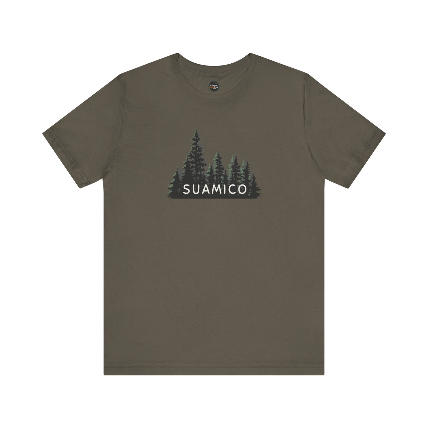 Suamico Forest Graphic Unisex Tee - Nature Inspired Short Sleeve Shirt