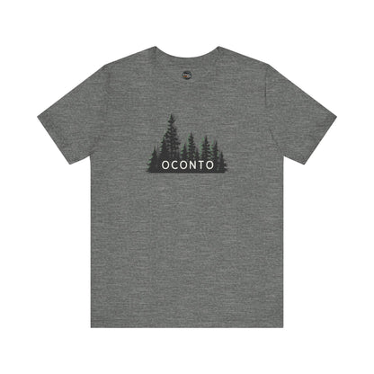 Oconto Forest Graphic Unisex Tee - Nature Inspired Short Sleeve Shirt