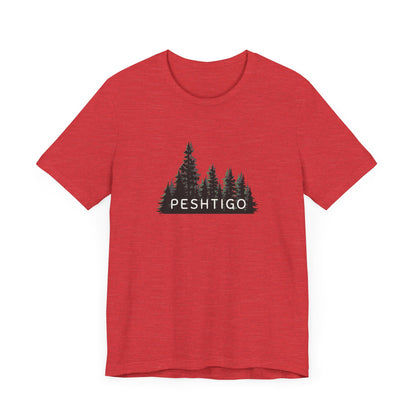 Peshtigo Forest Graphic Unisex Tee - Nature Inspired Short Sleeve Shirt