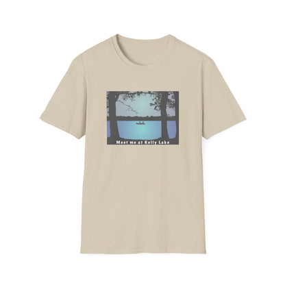 Meet Me At Kelly Lake - Fishing Scene - Unisex Softstyle T-Shirt - Casual Comfort for Every Occasion
