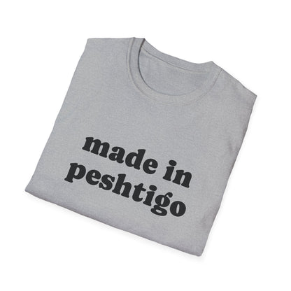"Made in Peshtigo" Unisex Softstyle T-Shirt - Casual Comfort for Every Occasion