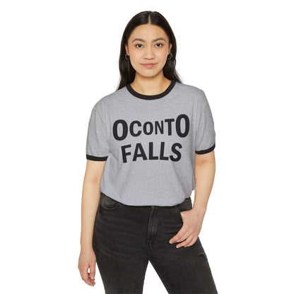 Oconto Falls - Unisex Cotton Ringer T-Shirt