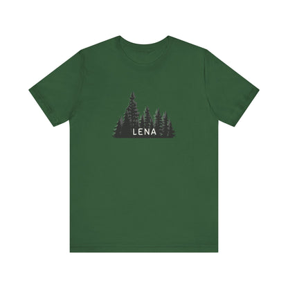 Lena Forest Graphic Unisex Tee - Nature Inspired Short Sleeve Shirt