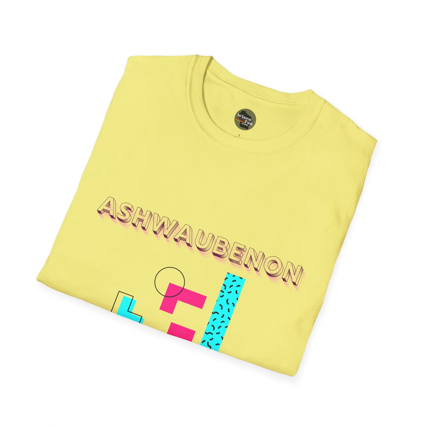 Ashwaubenon Retro 80s Unisex Softstyle T-Shirt - Casual Comfort for Every Occasion