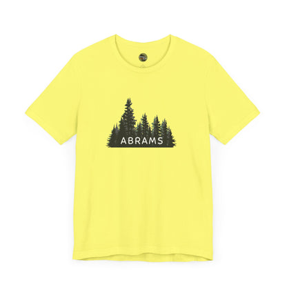 Abrams Forest Graphic Unisex Tee - Nature Inspired Short Sleeve Shirt