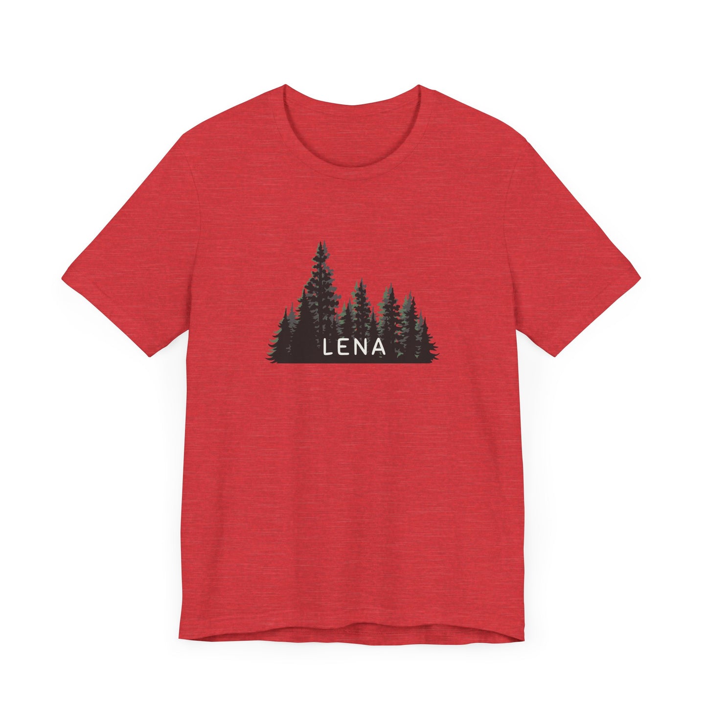 Lena Forest Graphic Unisex Tee - Nature Inspired Short Sleeve Shirt