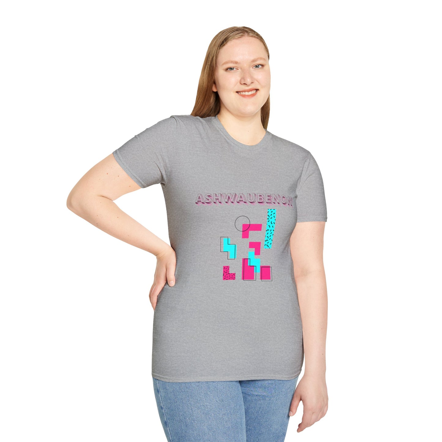 Ashwaubenon Retro 80s Unisex Softstyle T-Shirt - Casual Comfort for Every Occasion