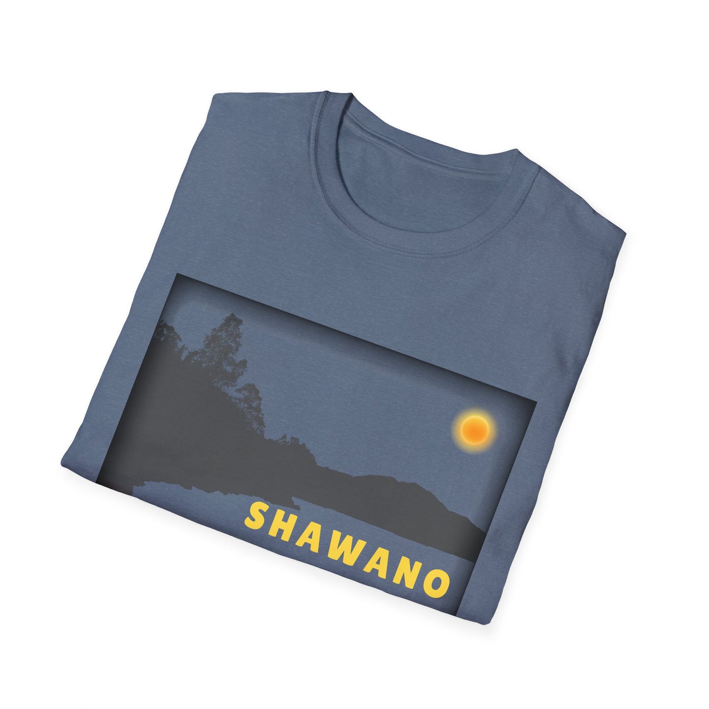 Shawano Lake Sun Scene - Unisex Softstyle T-Shirt - Casual Comfort for Every Occasion