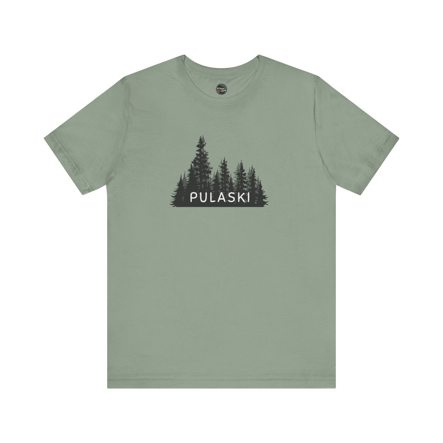 Pulaski Forest Graphic Unisex Tee - Nature Inspired Short Sleeve Shirt