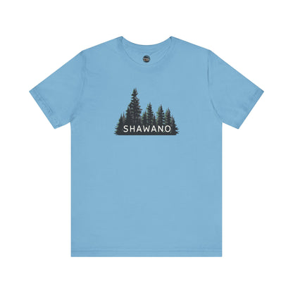 Shawano Forest Graphic Unisex Tee - Nature Inspired Short Sleeve Shirt