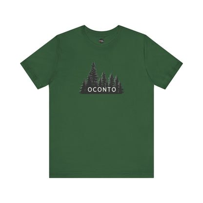 Oconto Forest Graphic Unisex Tee - Nature Inspired Short Sleeve Shirt