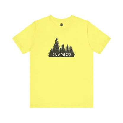 Suamico Forest Graphic Unisex Tee - Nature Inspired Short Sleeve Shirt