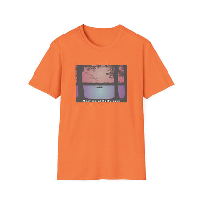 Meet Me At Kelly Lake - Fishing Scene - Unisex Softstyle T-Shirt - Casual Comfort for Every Occasion