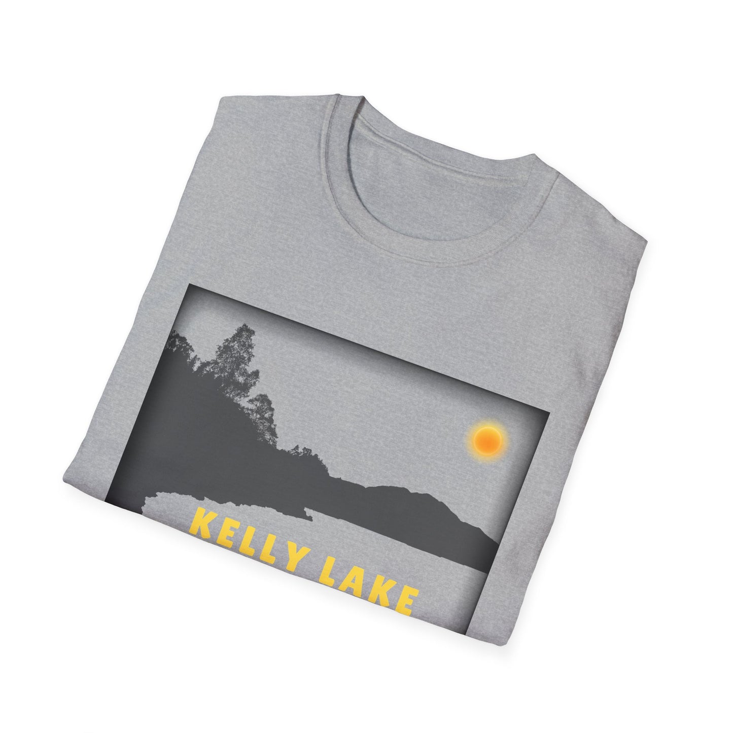 Kelly Lake Sun Scene - Unisex Softstyle T-Shirt - Casual Comfort for Every Occasion