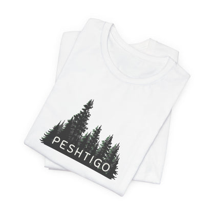 Peshtigo Forest Graphic Unisex Tee - Nature Inspired Short Sleeve Shirt